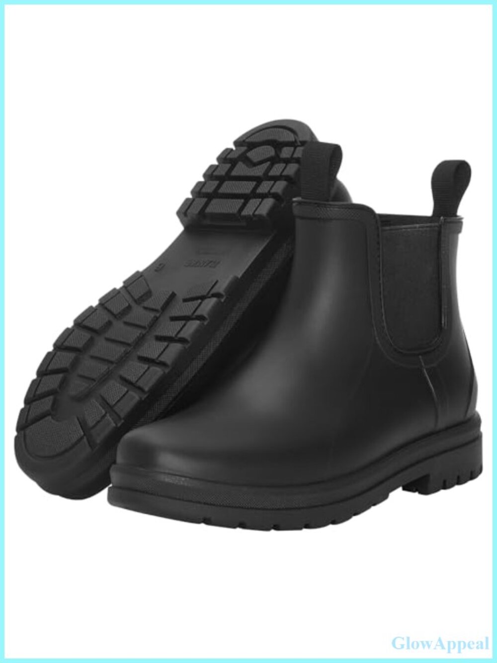 Waterproof Chelsea Ankle Rain Boots Women Slip Resistant EVA Insole